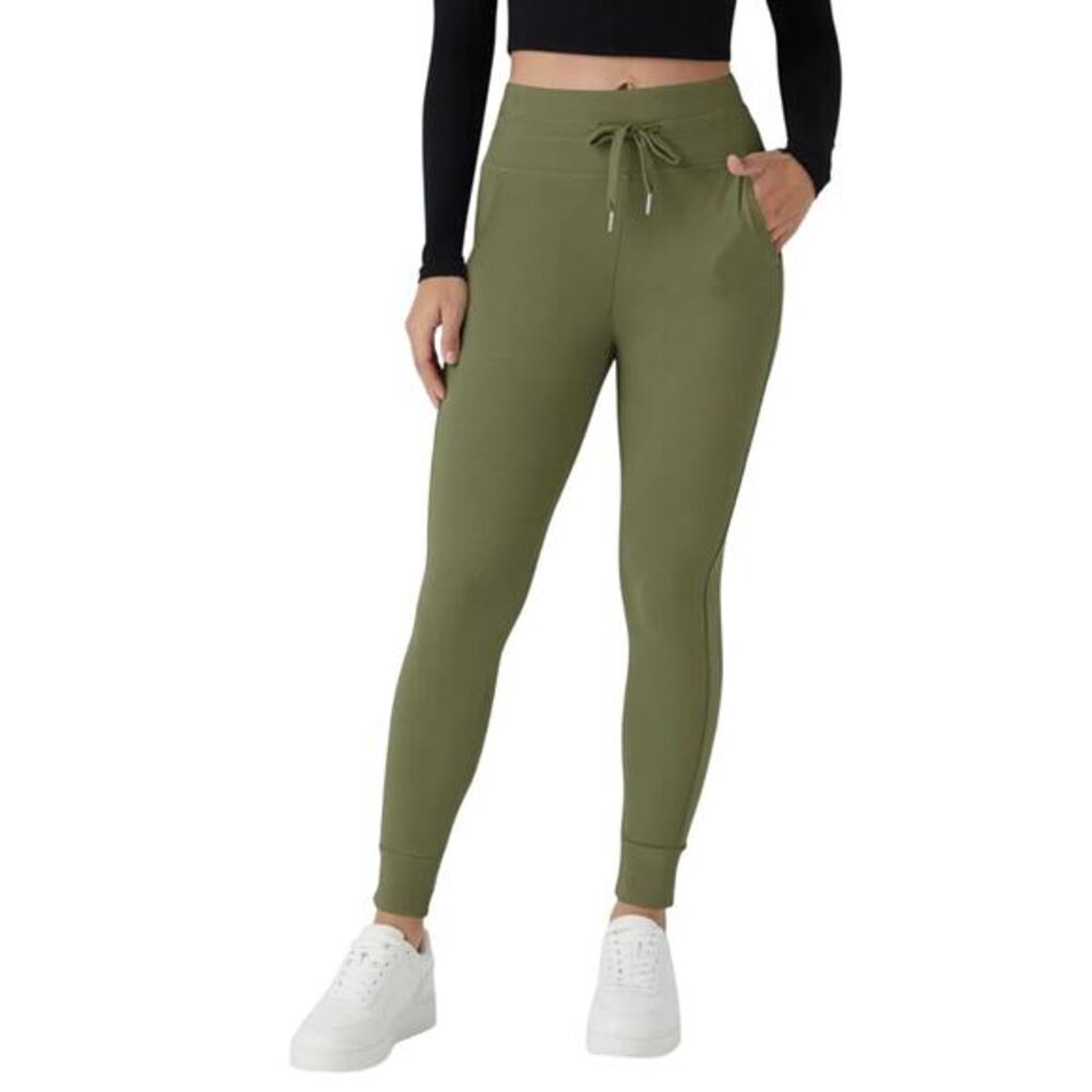 Halara‎ Softlyzero Plush High Waist Green Side Pocket Full Length Joggers XS